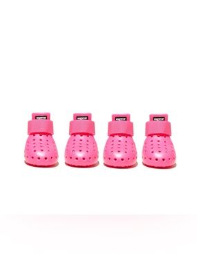 Pink Protective Dog Booties - Pack of 4